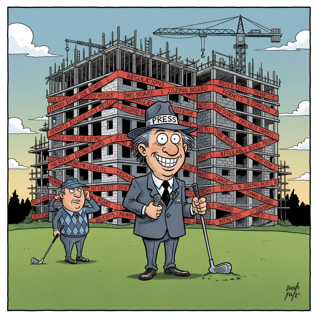 FORE! GREEN GRASS OR GREENER GRAFT? COUNTY SWINGS AND MISSES ON HOUSING!