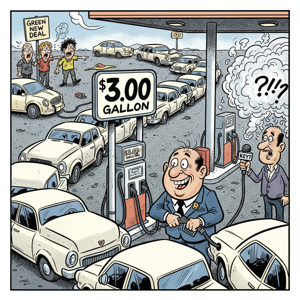 GASLIGHTING: DEMS IN SHOCK AS HILTON SHOWS $3 GAS ISN'T A MYTH!