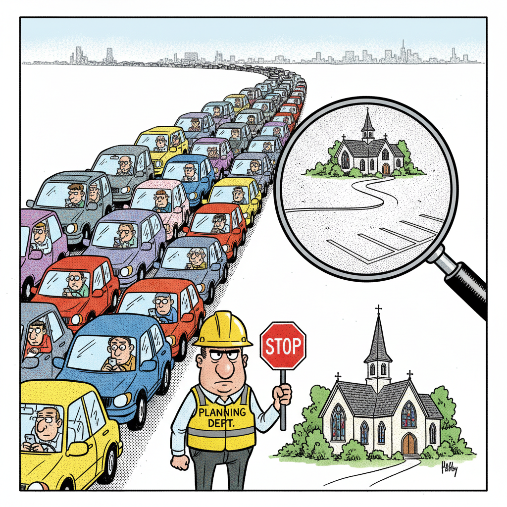 GOLETA COMING FOR YOUR SOUL: CHURCH DENIED OVER ‘TRAFFIC’