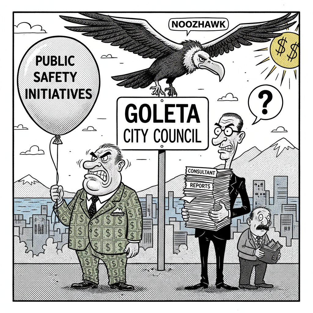 GOLETA COUNCIL RACE: 'SAFER CITY' OR JUST SAFER FOR TAXPAYER DOLLARS TO DISAPPEAR?