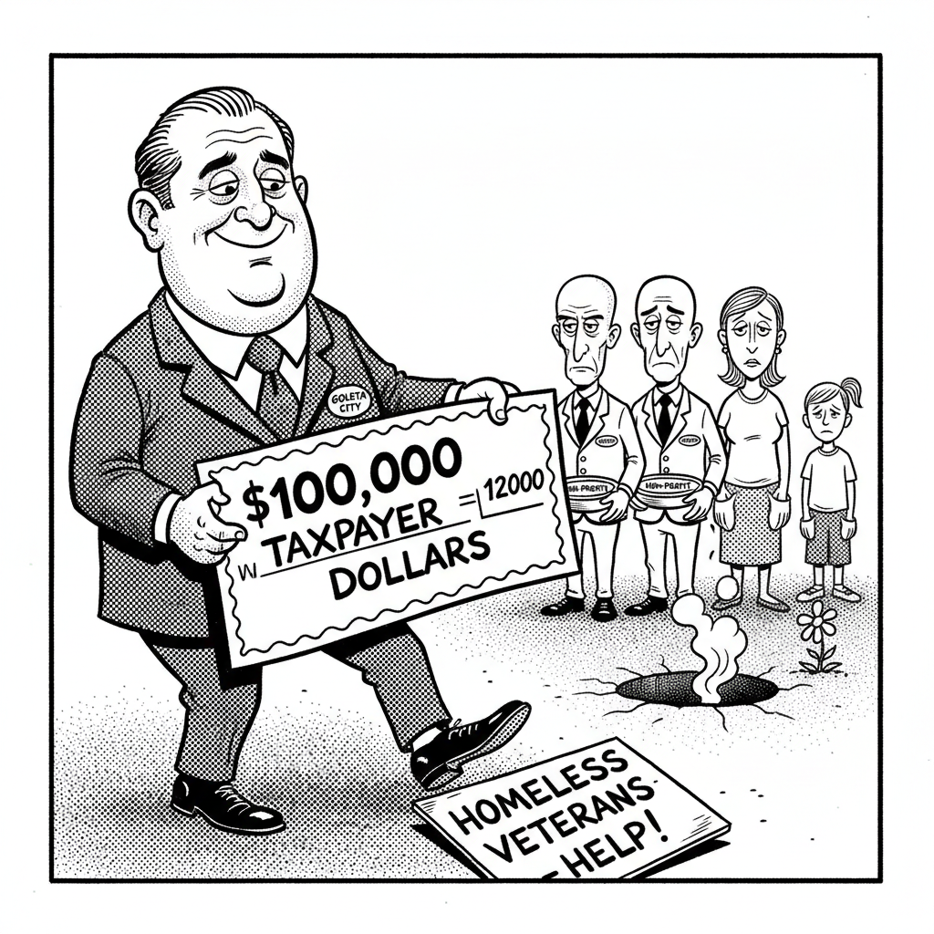 GOLETA COUNCIL SPENDS $100K ON 'ICE-IMPACTED' RESIDENTS WHILE HOMELESS SLEEP ON BEACH!