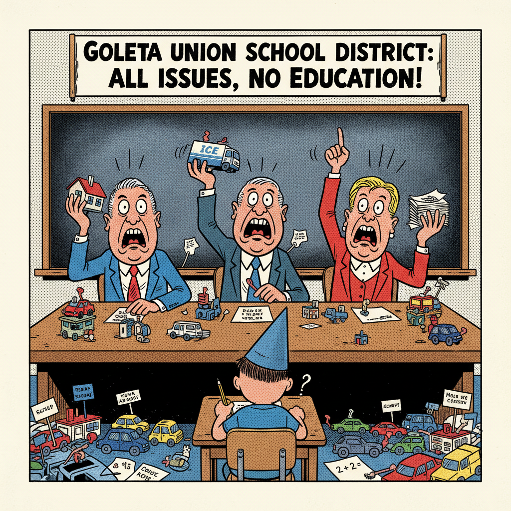 GOLETA SCHOOL BOARD CANDIDATES TACKLE ILLEGAL IMMIGRATION, HOUSING, AND ... KIDS?