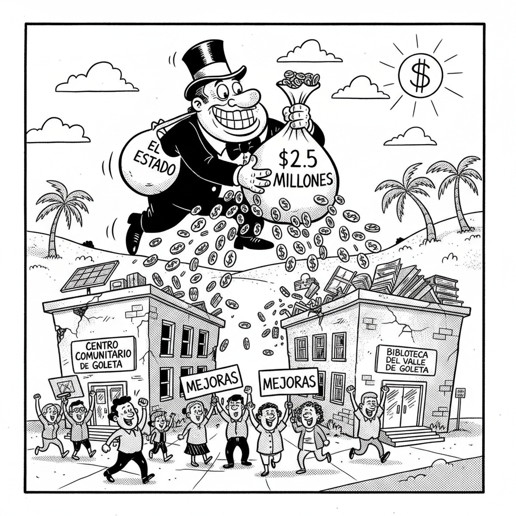 GOLETA SCORES $2.5M FOR 'IMPROVEMENTS' — OR, YOU KNOW, THE USUAL PORK