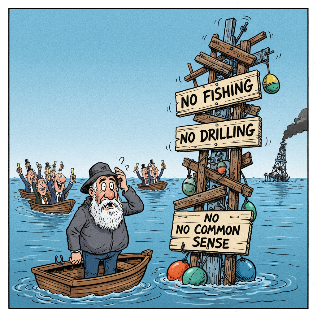 GREEN GRABBERS WANT TO SEAL OFF OUR OCEAN, TAXPAYERS BE DAMNED!