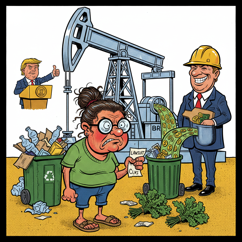 GREEN GRUMBLERS GAG ON GAZILLIONS: ENVIRONMENTALISTS GO AFTER OIL!