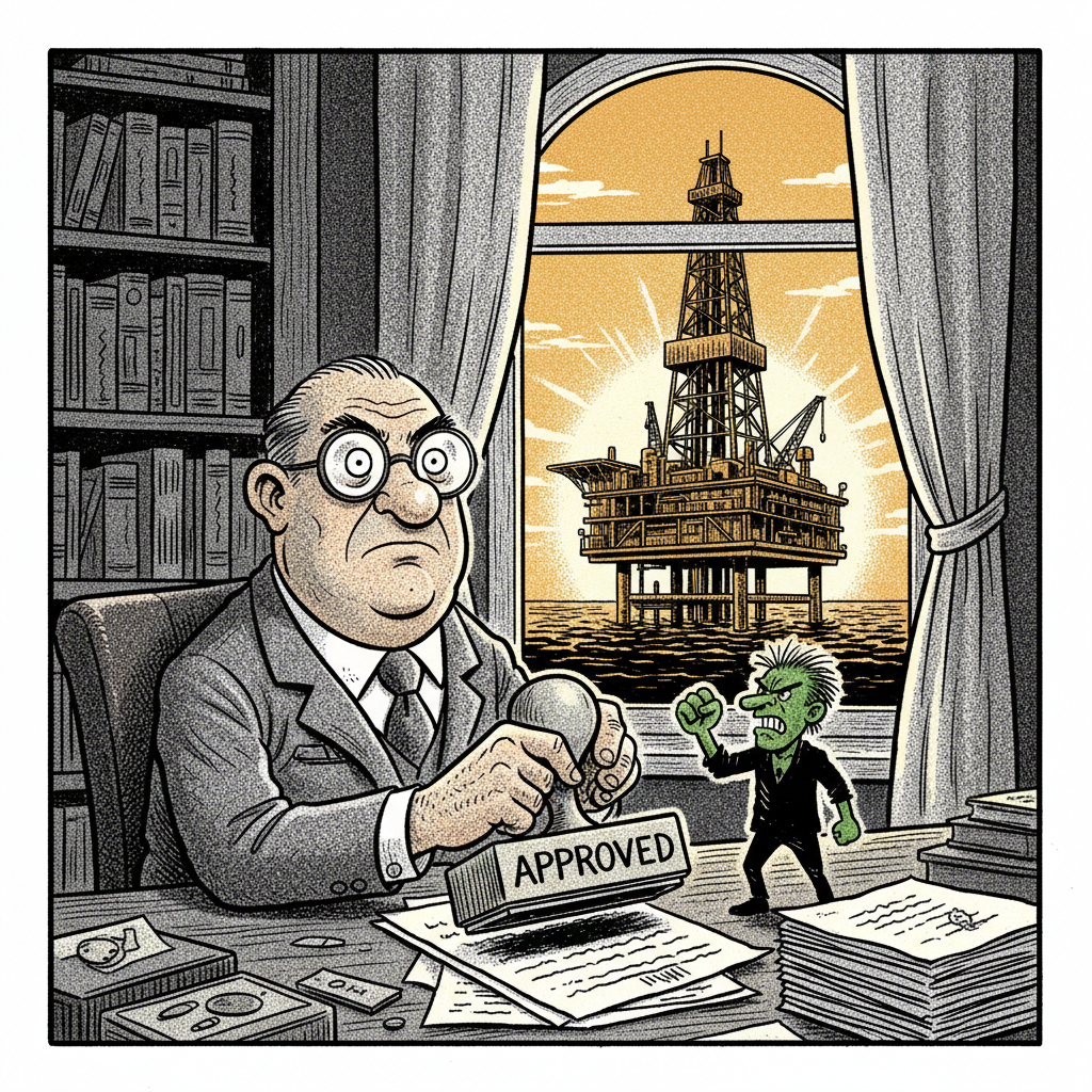 GREEN GRUMBLERS GRIPE AGAIN: BOARD RE-OKS SABLE; OIL FLOWS ON!
