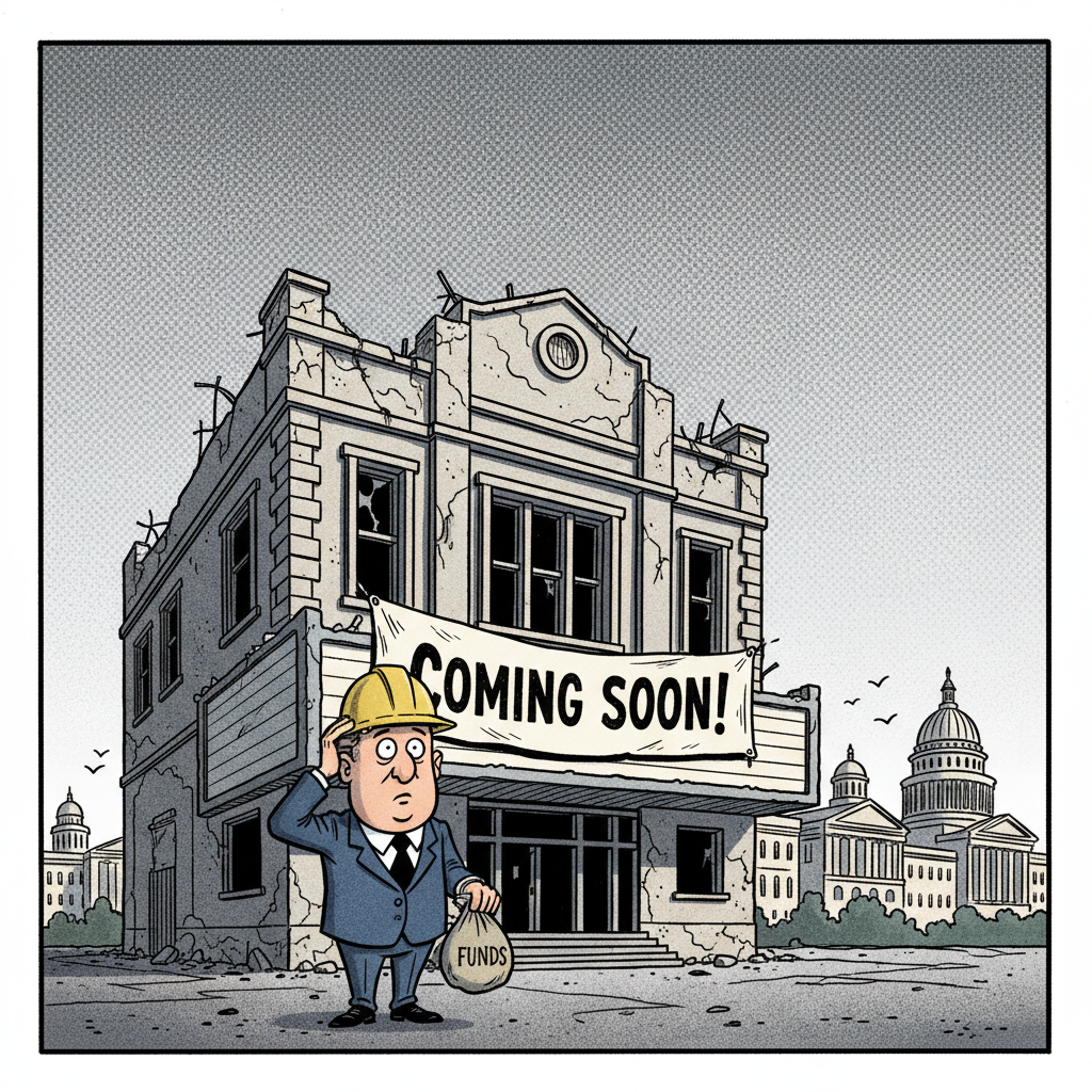 GUADALUPE'S ROYAL FLUSH: HISTORIC THEATER PROJECT COLLAPSES AMID FISCAL FARCE