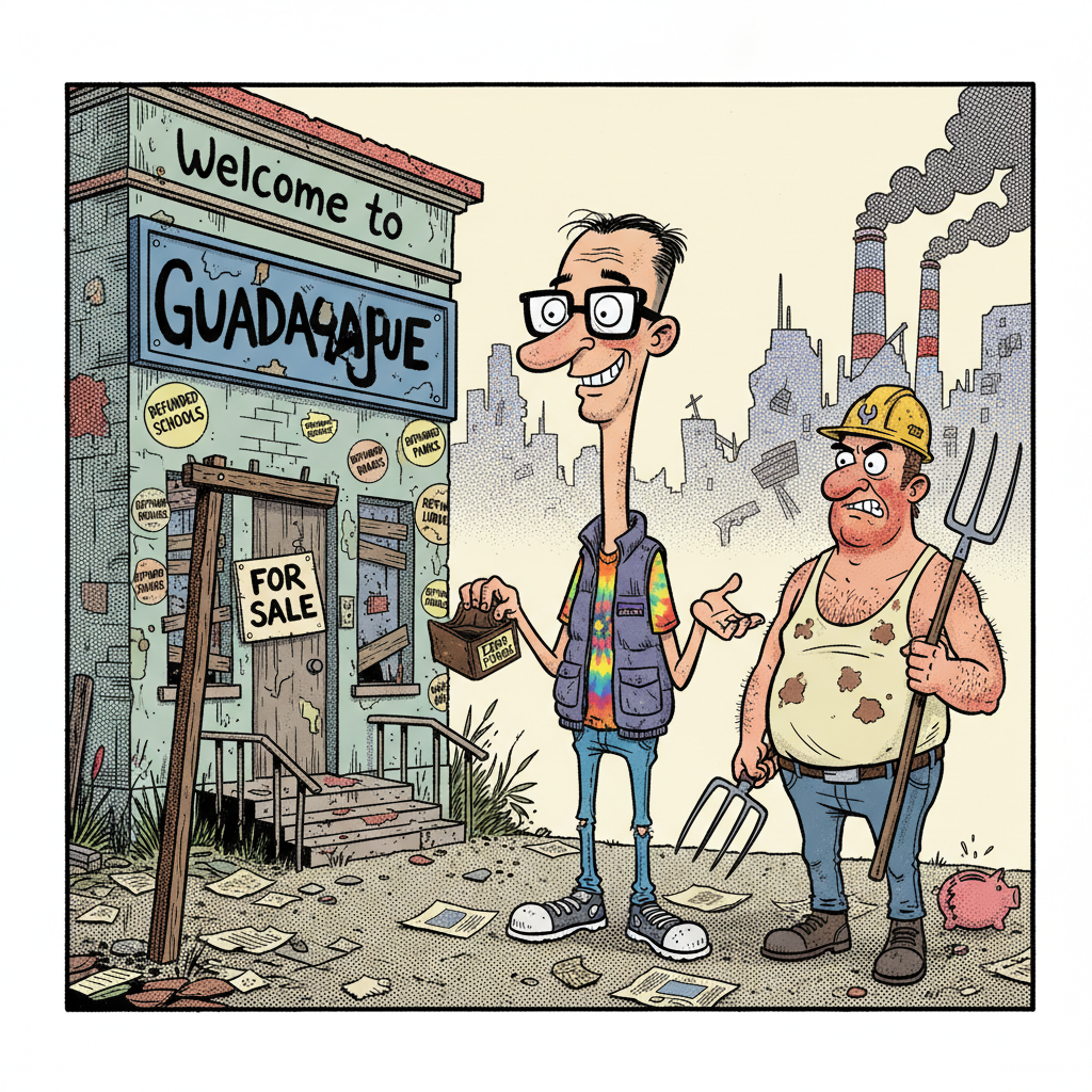 GUADALUPE: WE SPENT IT ALL ON RAINBOW FLAGS, NOW NO CASH FOR COPS!