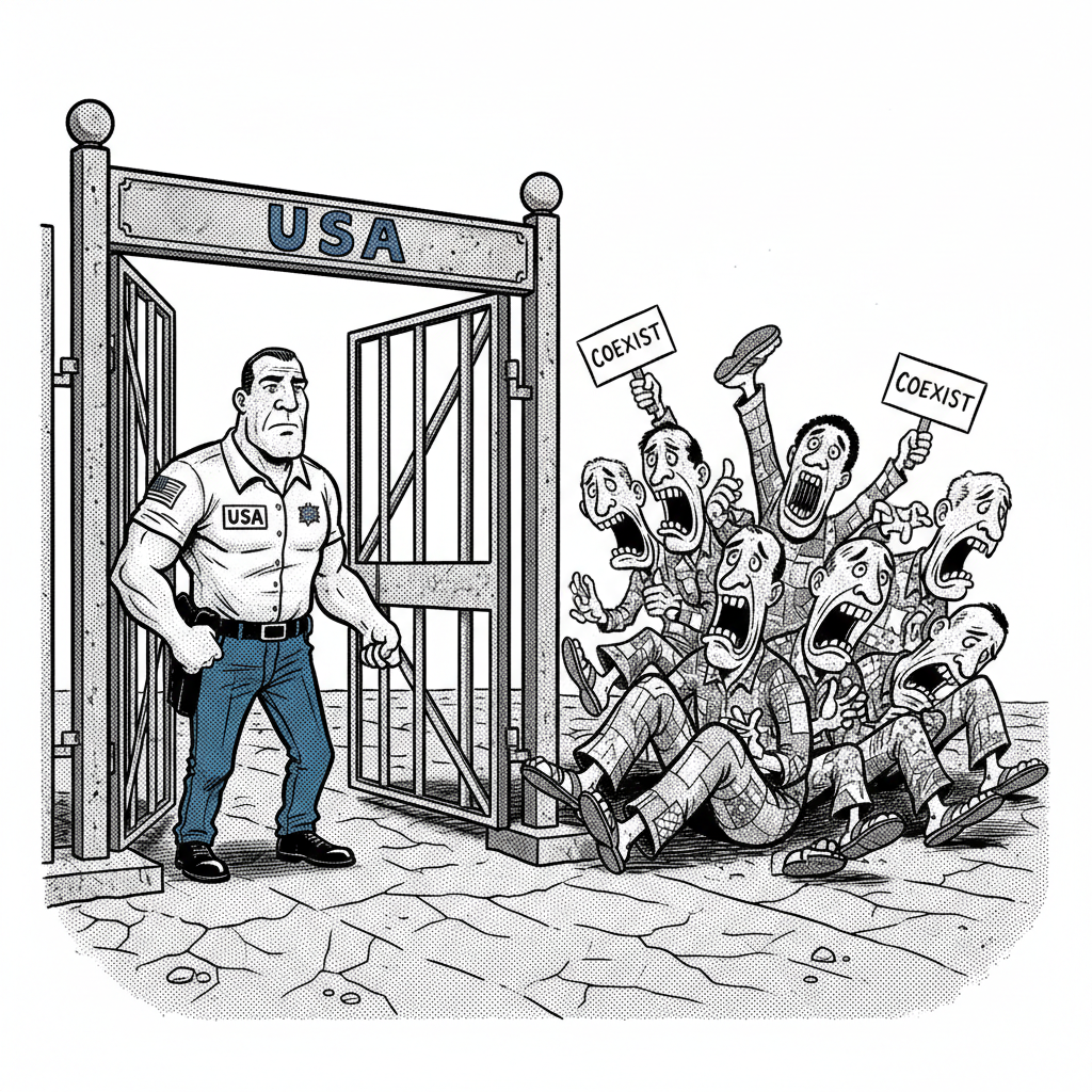 ICE, TRUMP TACKLE BORDER — PROGRESSIVES TACKLE COUCH CUSHIONS