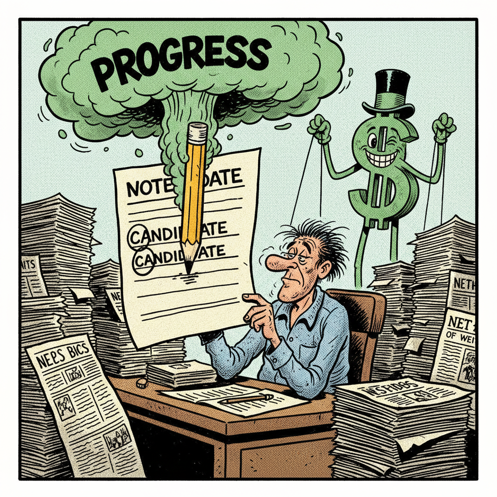 INDEPENDENT ENDORSES... WELL, WE ASSUME A DEMOCRAT? HARD TO TELL THESE DAYS!