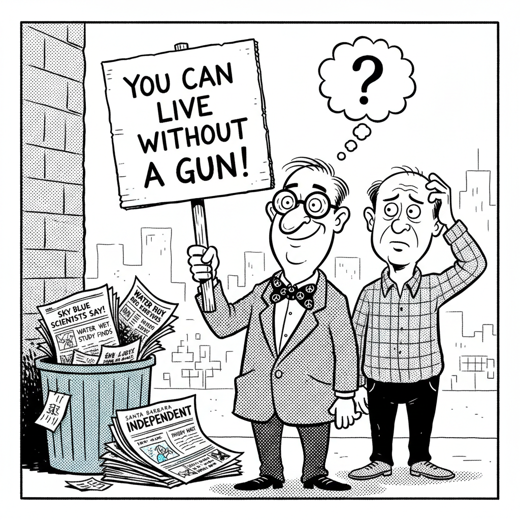 INDEPENDENT'S LATEST STUNNER: WATER IS WET! GUNS ARE...GUNS!