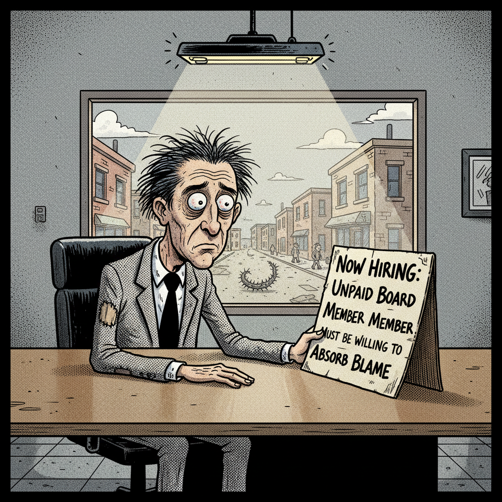 IV 'COMMUNITY' BOARD SEEKS UNPAID SACRIFICIAL LAMB!