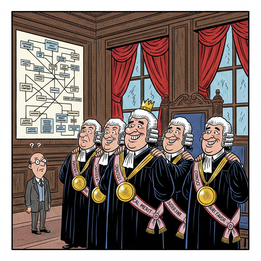 JUDGES' COZY CLUB: NEW APPOINTMENT, SAME OLD MERRY-GO-ROUND