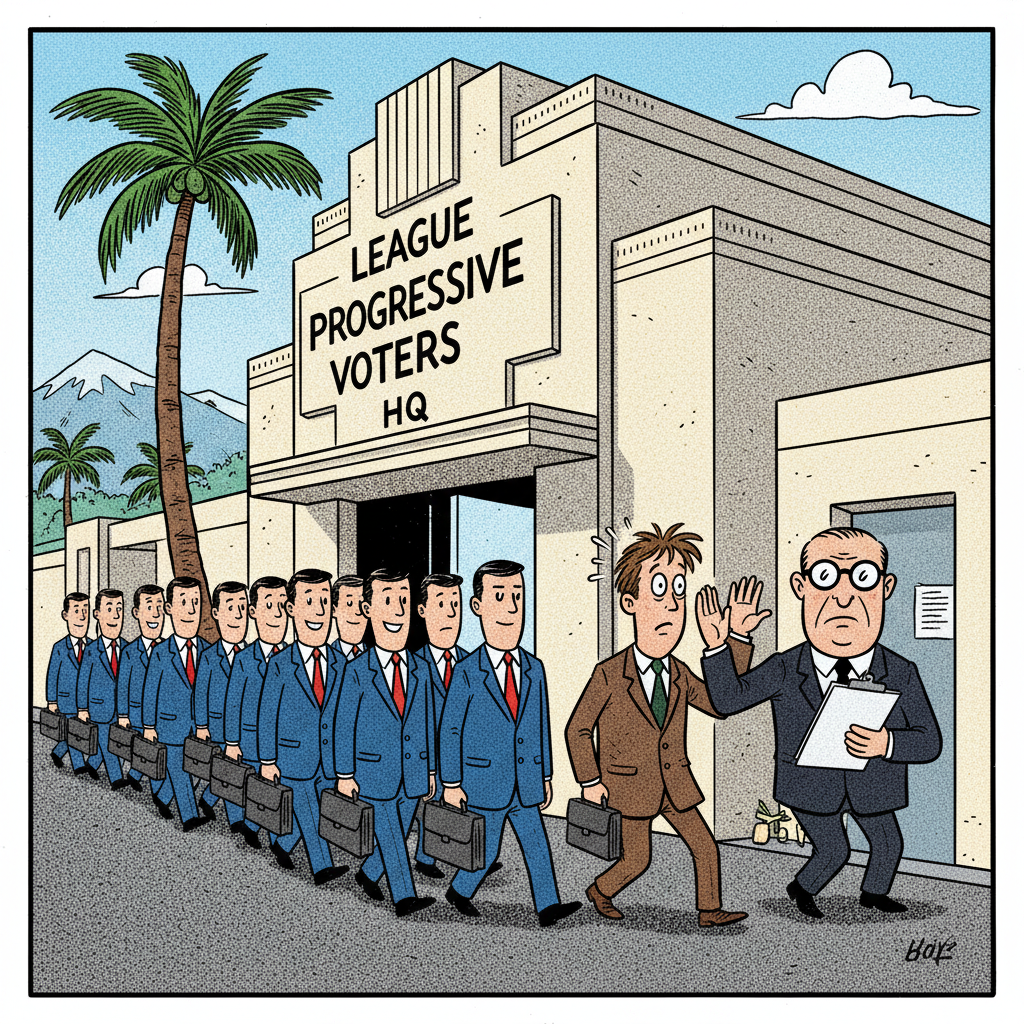 LEAGUE OF WHINY VOTERS: 'FORUMS' A CONSPIRACY OF CONFORMITY