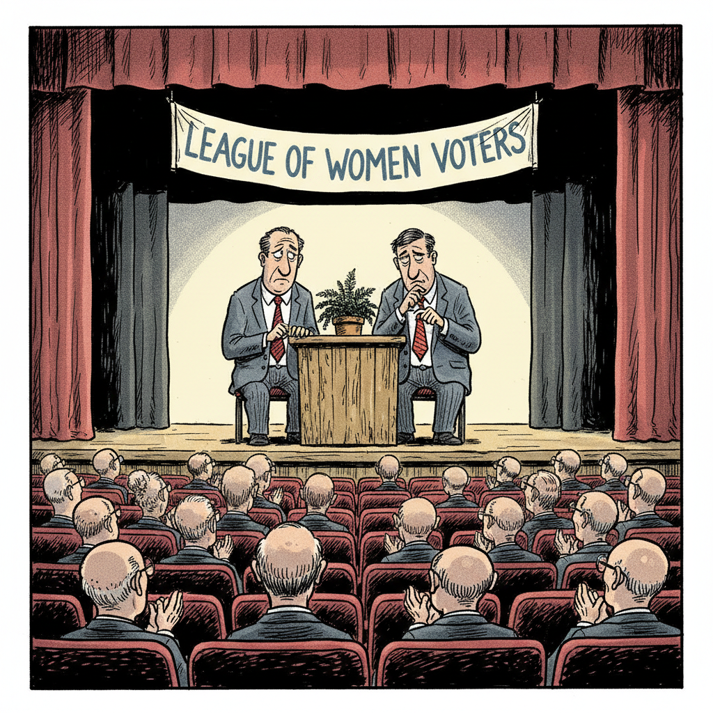 LEAGUE OF WOMEN VOTERS HOSTS ANOTHER NIGHT OF POLITICAL THEATER