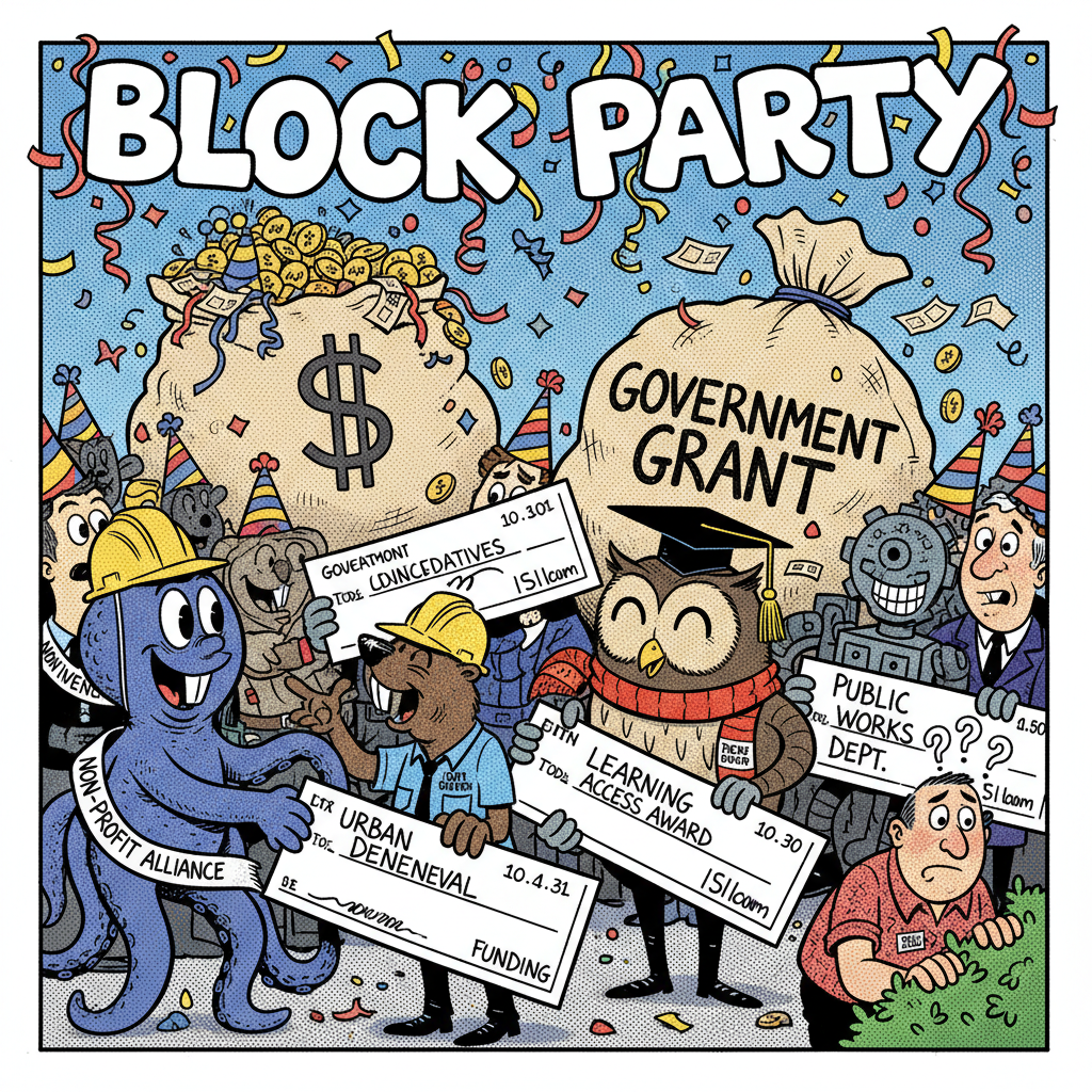 LEFTIST 'BLOCK PARTY' PROMISES VOTES, DELIVERS… MORE FUNDING ROUNDTABLES?