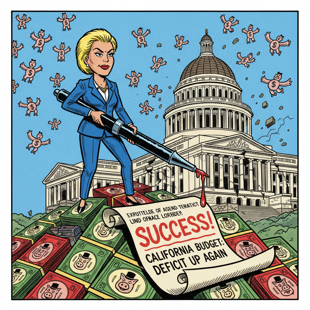 LITTLE MONIQUE’S BIG DREAMS: SENATE PRO TEM'S 'MARK' ON CALIFORNIA IS MORE RED INK
