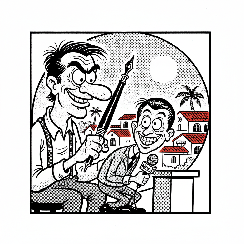 LOCAL CARTOONIST: AMERICA STILL NEEDS PUNCHLINES, NOT JUST PUNCHING BAGS!