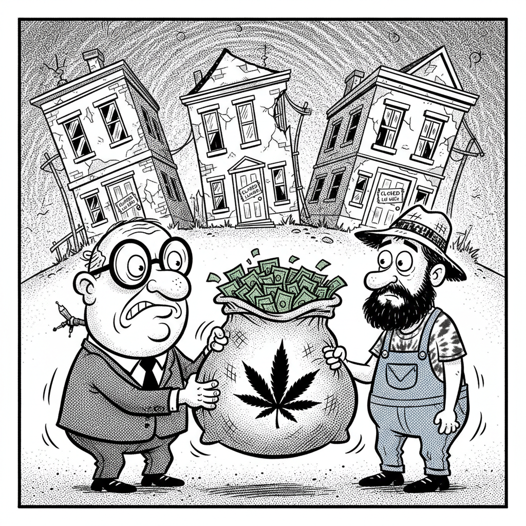 LOCAL 'GANJ-APRENEURS' BAIL OUT COUNTY'S BROKE BUREAUCRATS!