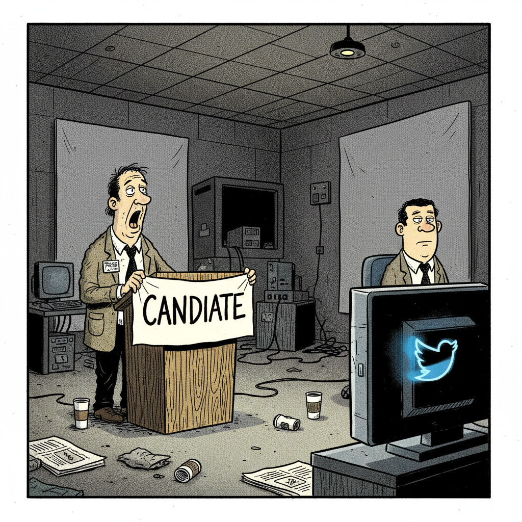 LOCAL NEWS DISCOVERS... A CANDIDATE! SHOCKING EXPOSE REVEALS NAME!