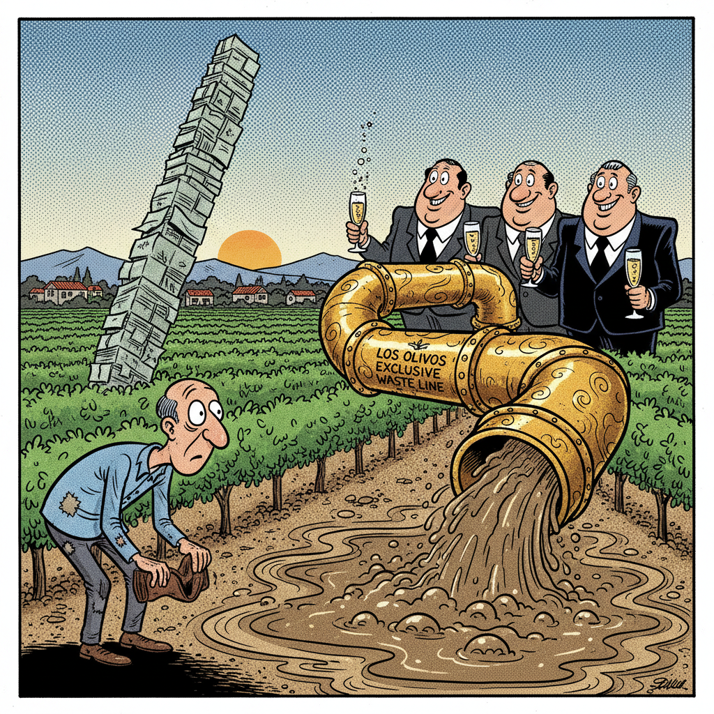 LOS OLIVOS: SEWER SCHEME STINKS! TAXPAYERS ON THE HOOK FOR GOLD-PLATED PIPES