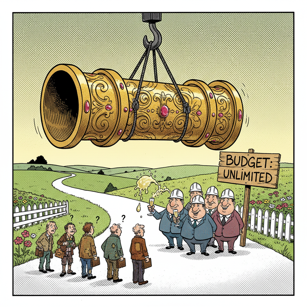 LOS OLIVOS SEWER SNAFU: $60M HOLE FOR TAXPAYERS, PLATINUM PIPES FOR BUREAUCRATS?
