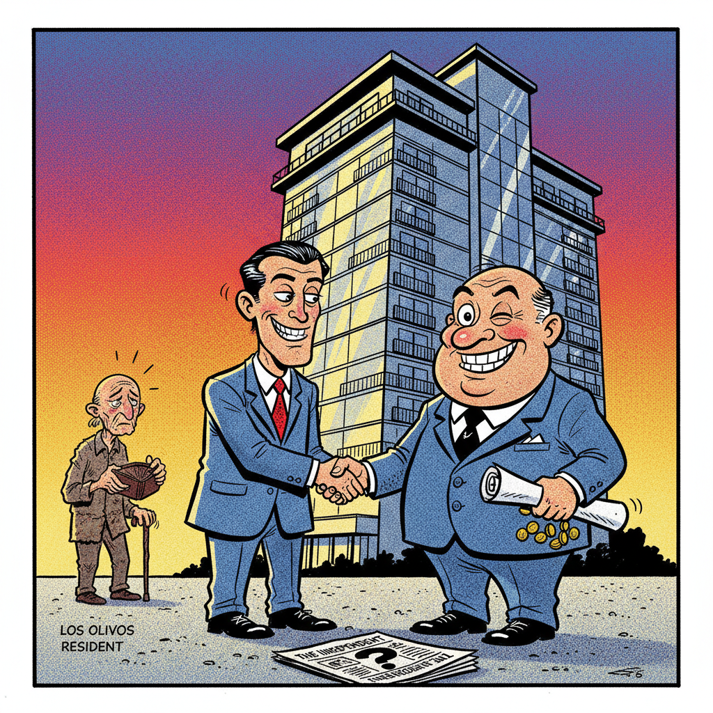 LOS OLIVOS SWINDLE: DOWNTOWN ELITE PICKS SENIORS' POCKETS, INDY JUST NOTICES