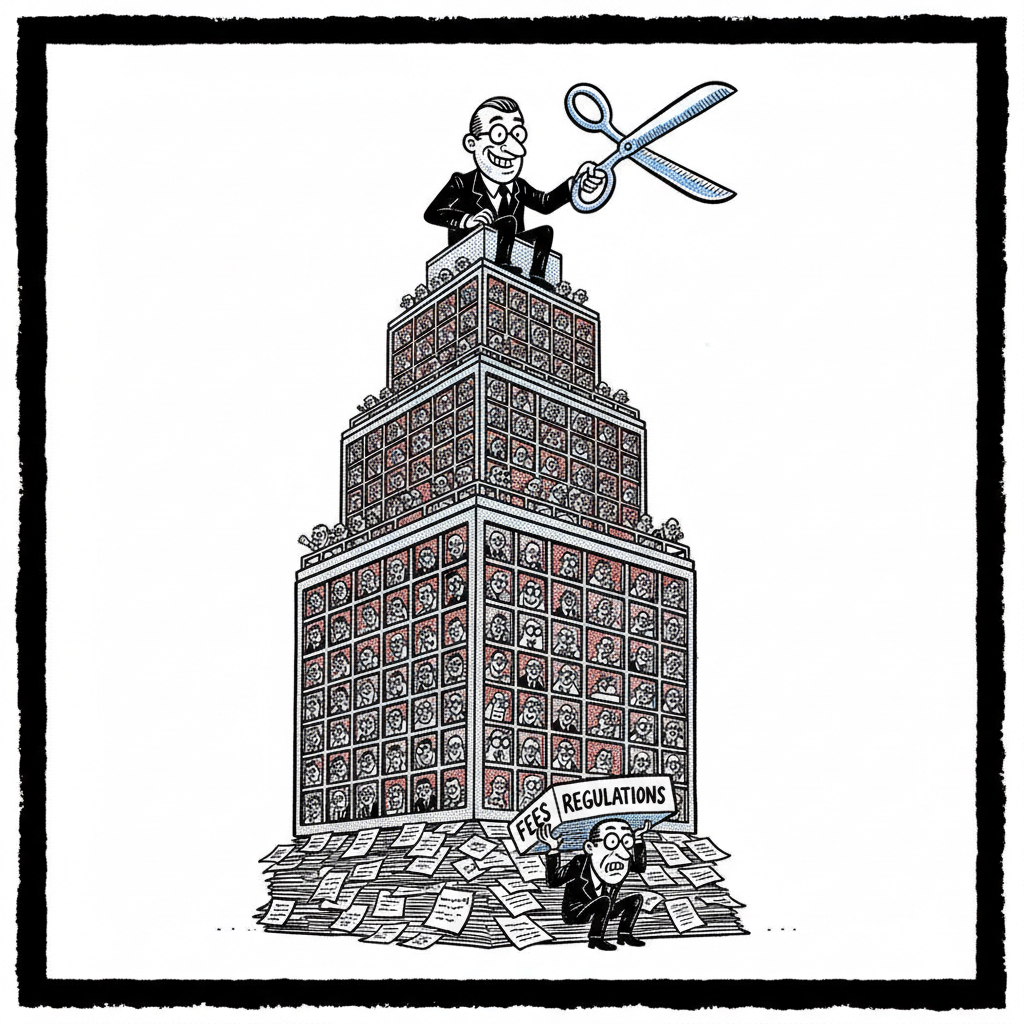 MENDING SEAMS? TRY FRAYING COUNTY COFFERS FOR 12 LONG YEARS!