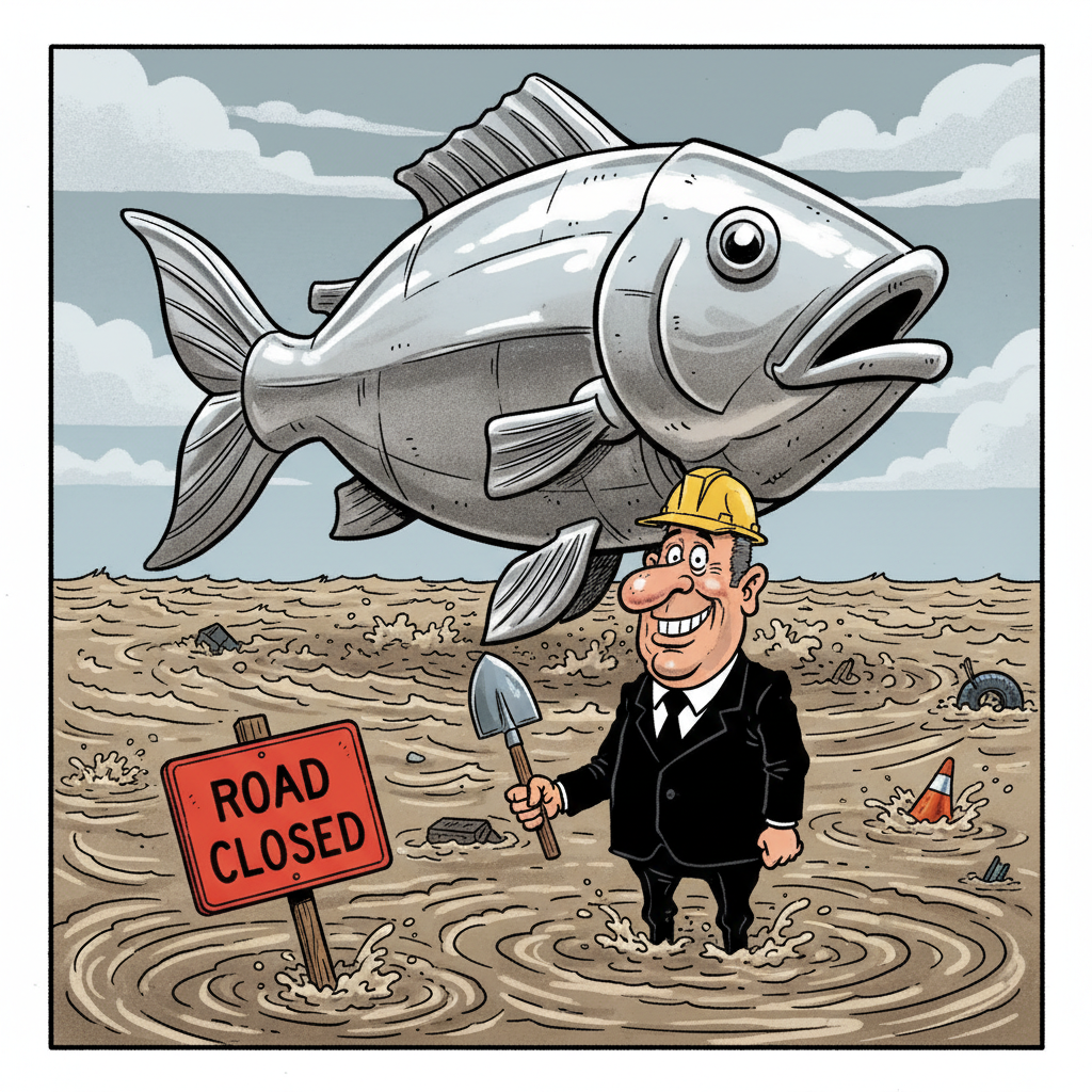 MISSION CREEK 'CORKED'? MORE LIKE CITY HALL'S BRAINS ARE STOPPERED!