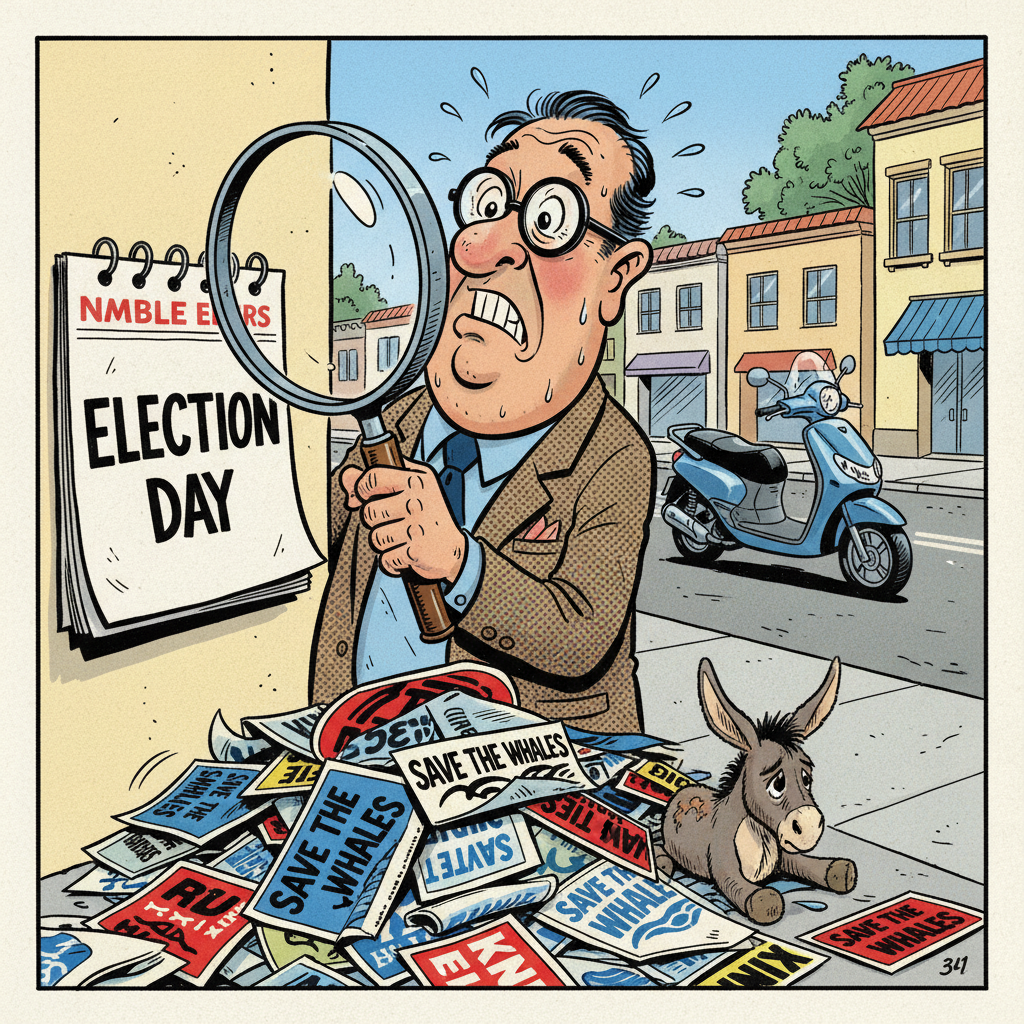 MONTECITO JOURNAL DISCOVERS POLITICS IS 'DISCOURAGING' — BREAKING NEWS, EVERYONE!