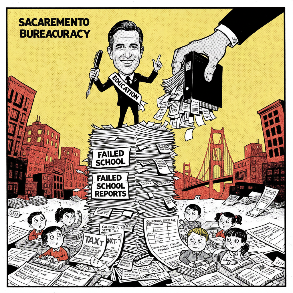 NEWSFLASH: SACRAMENTO BUREAUCRATS TO 'FIX' EDUCATION BY GETTING MORE SACRAMENTO!