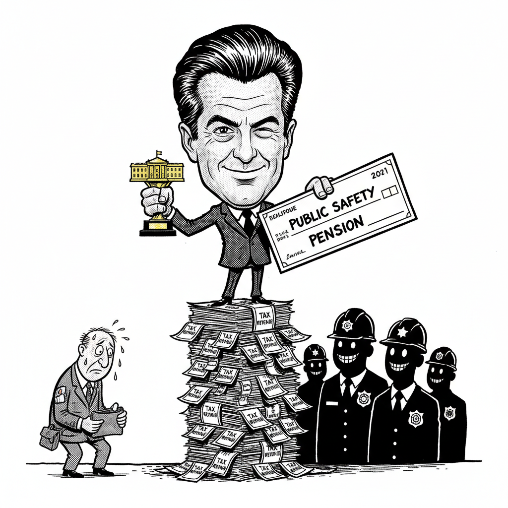 NEWSOM'S PENSION PLAY: YOUR WALLET, HIS WHITE HOUSE DREAMS!
