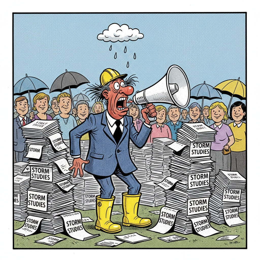 PANIC BUTTON: COUNTY FIRES UP CRISIS MACHINE OVER LIGHT DRIZZLE