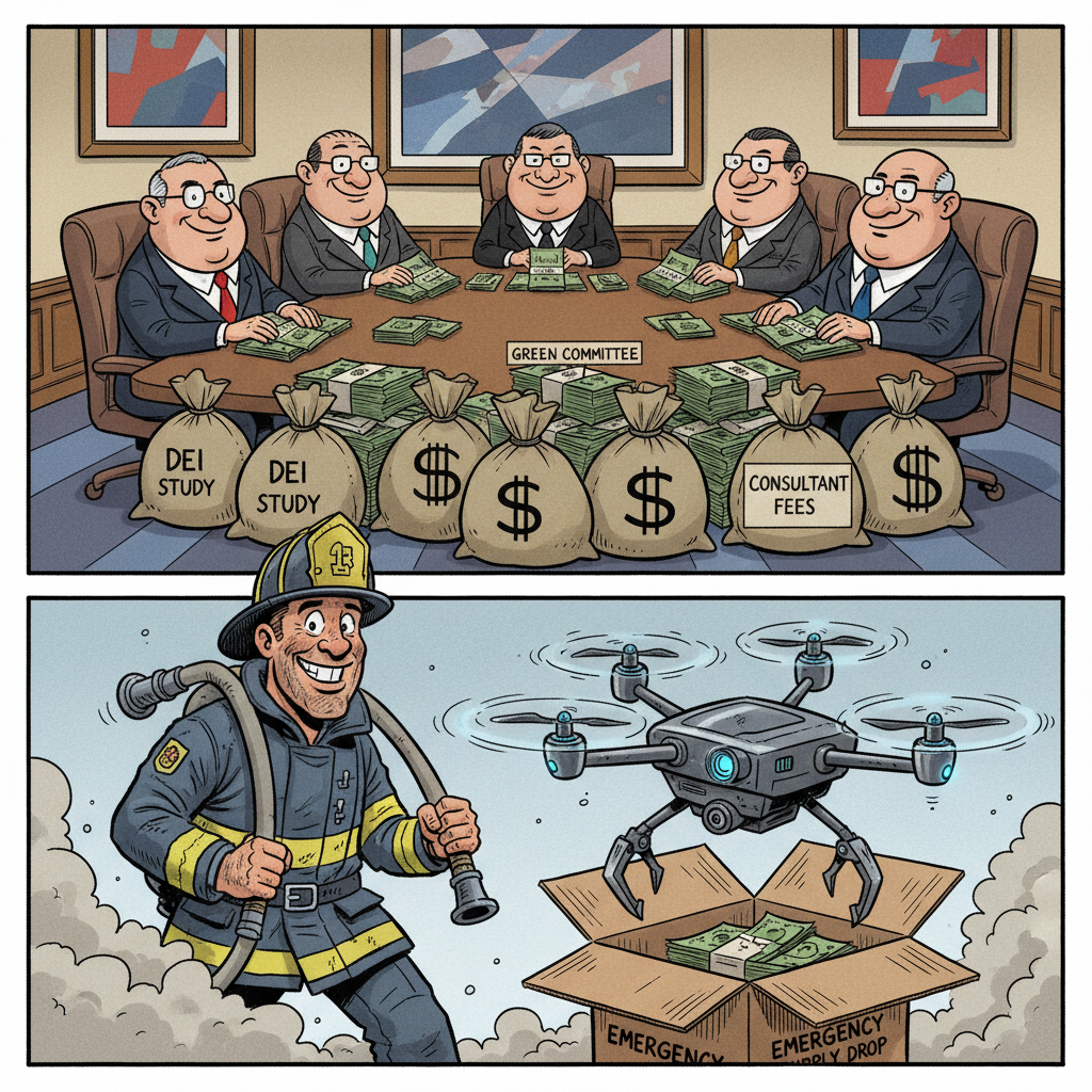 PRIME-TIME CHARITY: BEZOS AND LT. DAN BUY WHAT COUNTY HALL WON'T
