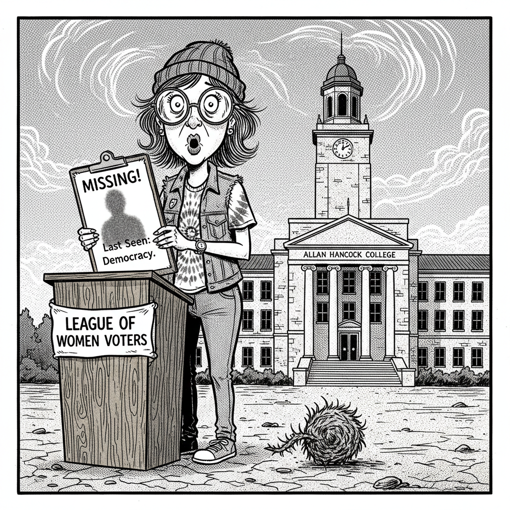 PROGRESSIVE 'VOTERS' GROUP BAFFLED BY OWN INEPTITUDE; CANDIDATE MIA
