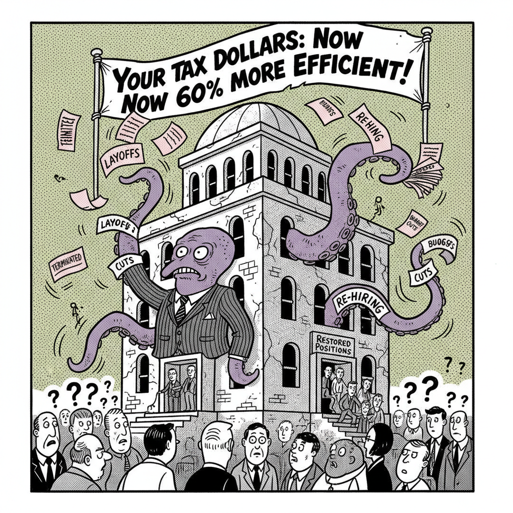 PUBLIC HEALTH LAYS OFF DOZENS, THEN ‘RESTORES’ A DOZEN, CALL IT A WIN!