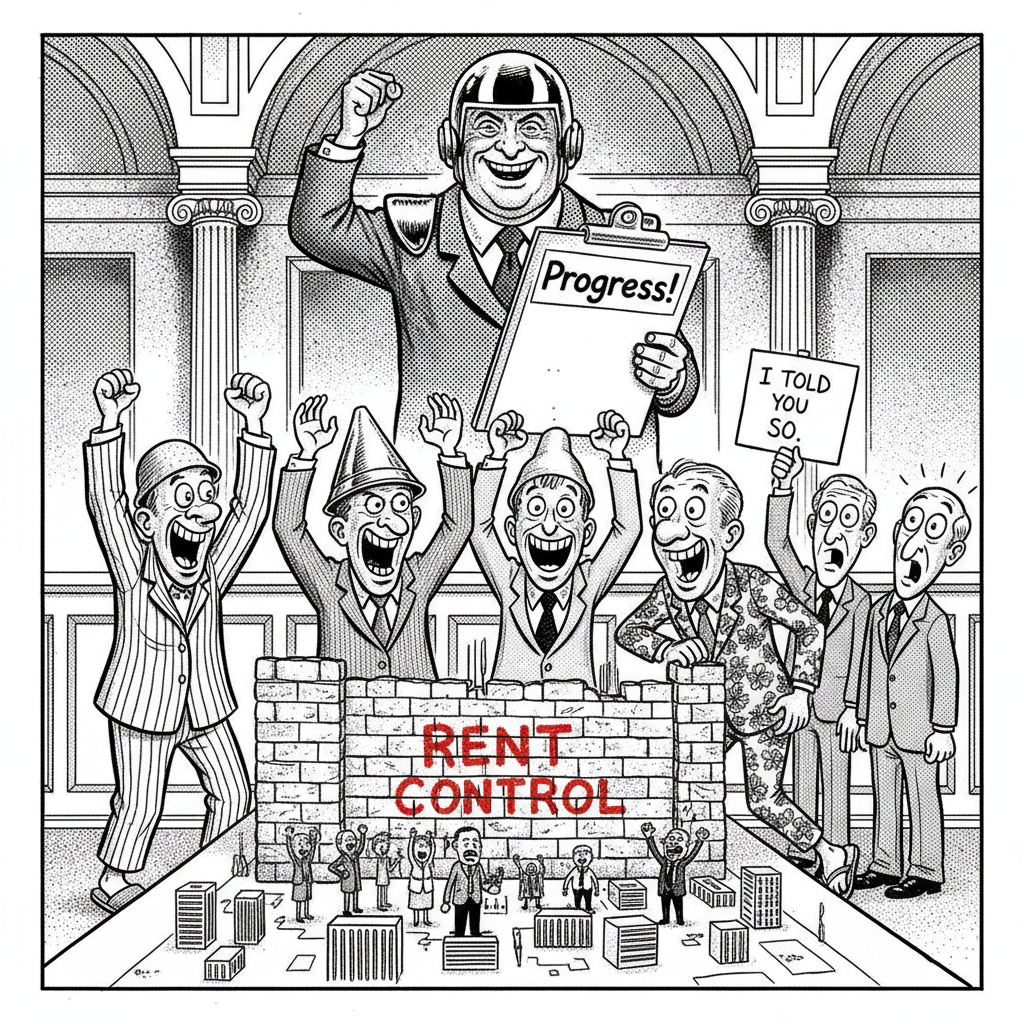 RENT CONTROL FOLLIES: SB COUNCIL VOTES TO TANK HOUSING MARKET, THEN BRAGS!