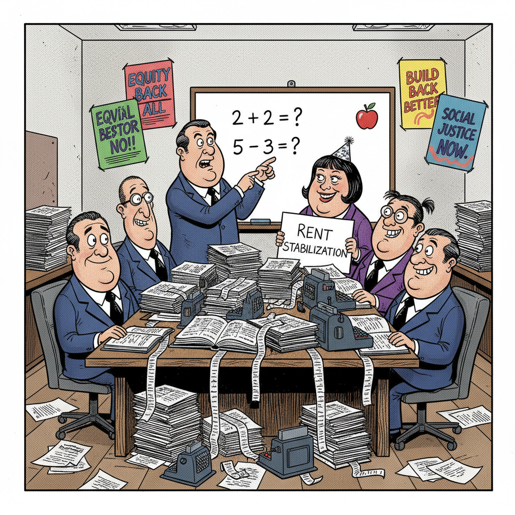 RENT CONTROL SCHEME GOES FULL CIRCLE: BUREAUCRATS STUMPED BY MATH!