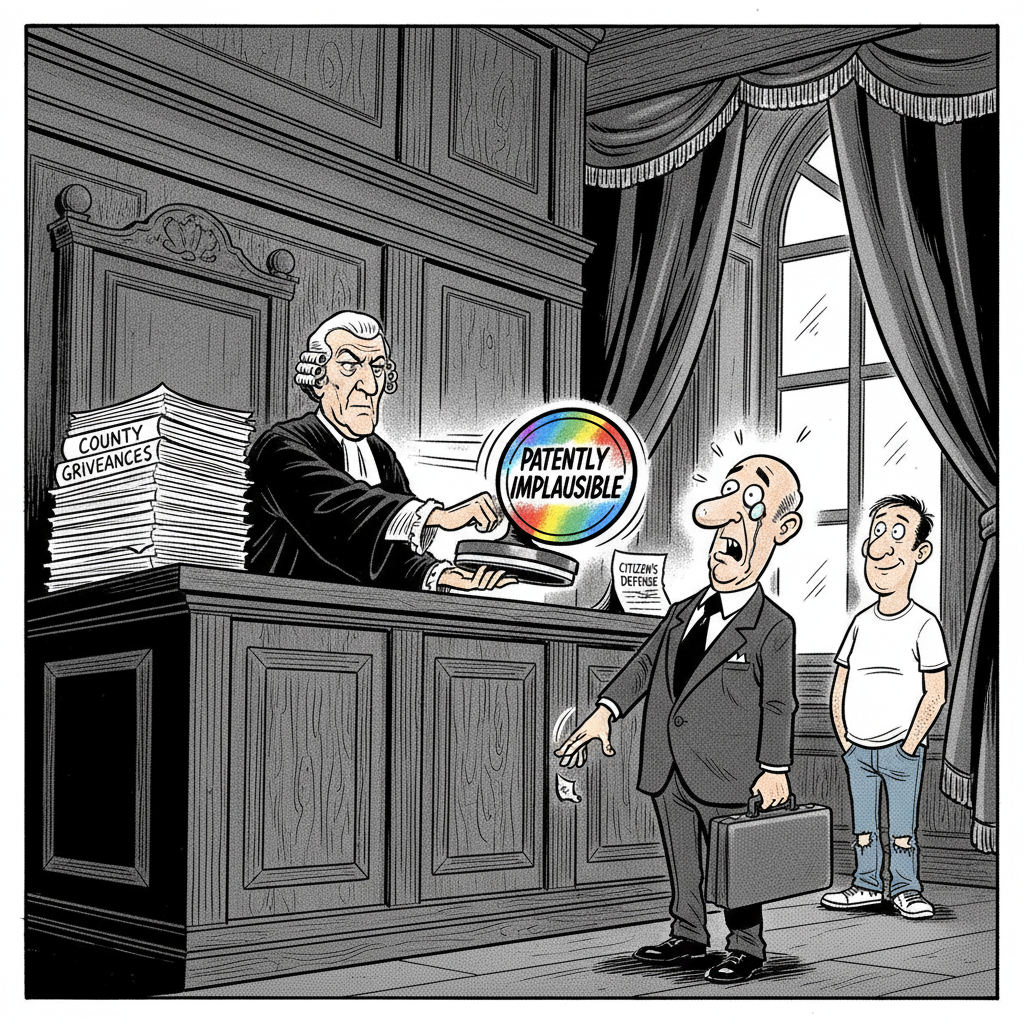 SABLE’S LAWSUIT SMACKDOWN: JUDGE SAYS COUNTY’S HISTRIONICS ARE 'PATENTLY IMPLAUSIBLE'!