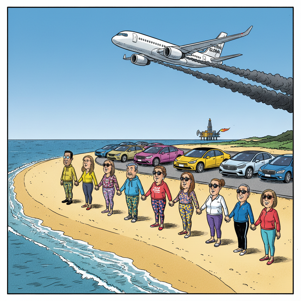 SANDY HYPOCRISY: ECO-ACTIVISTS PROTEST OIL WHILE DRIVING TESLAS TO THE BEACH