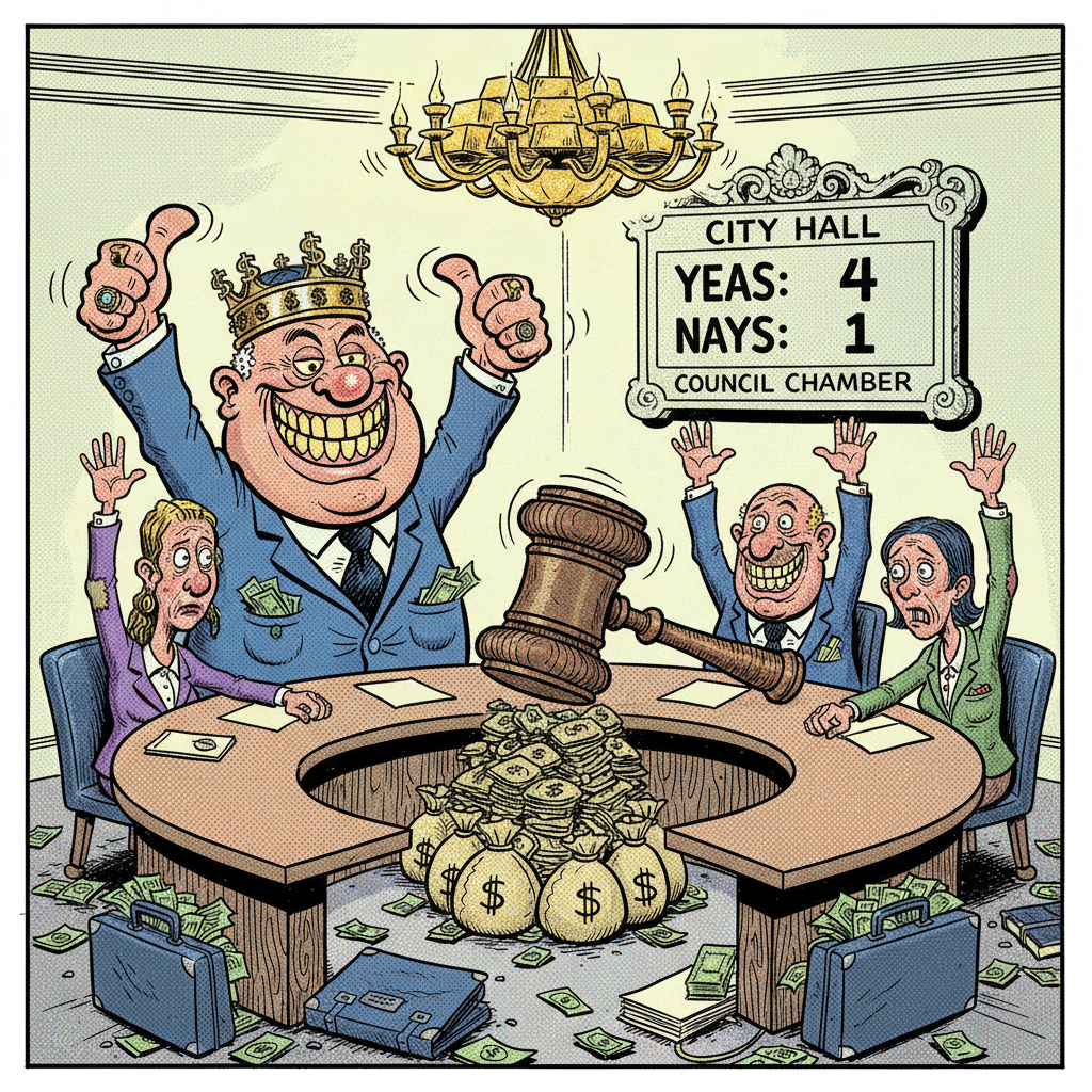 SANTA MARIA: COUNCIL VOTES TO ENRICH THEMSELVES (AGAIN), SURPRISES NO ONE