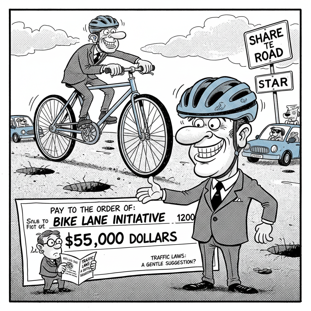 SANTA MARIA'S $55K SAFETY MIRACLE: WILL THIS BE THE YEAR BIKERS LEARN ROADS HAVE LANES?