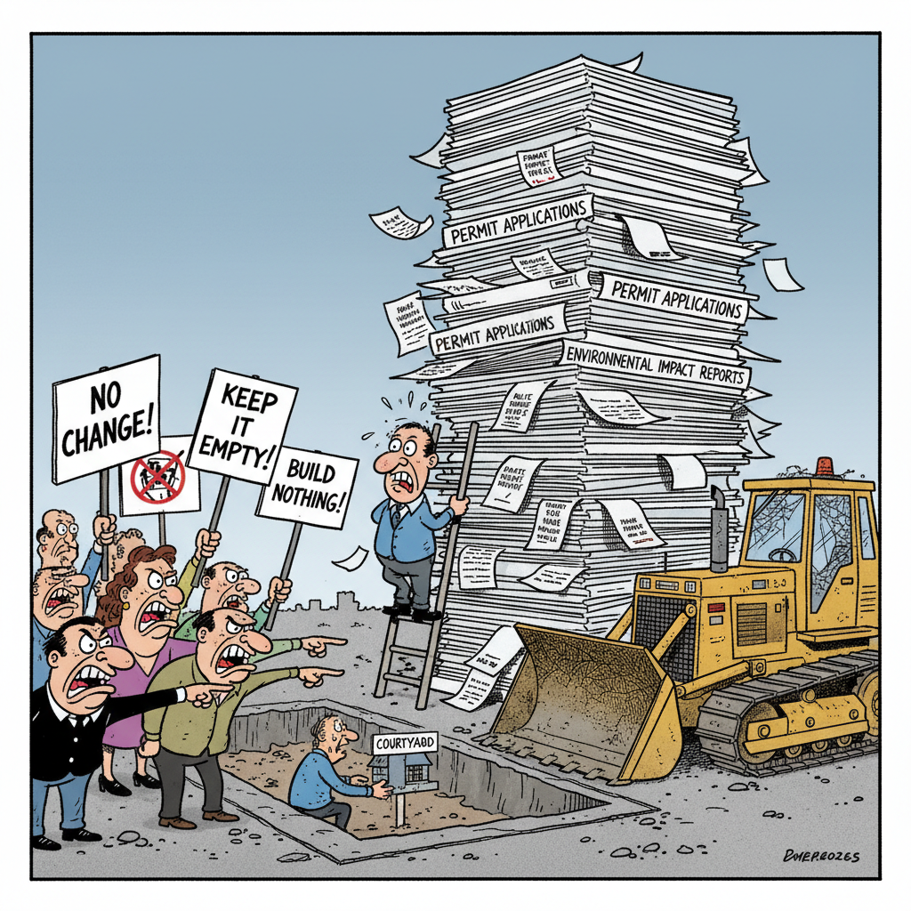 SANTA MARIA'S 'COURTYARD' CRUMBLES: NIMBY HYSTERIA HALTS HOUSING, SURPRISE!