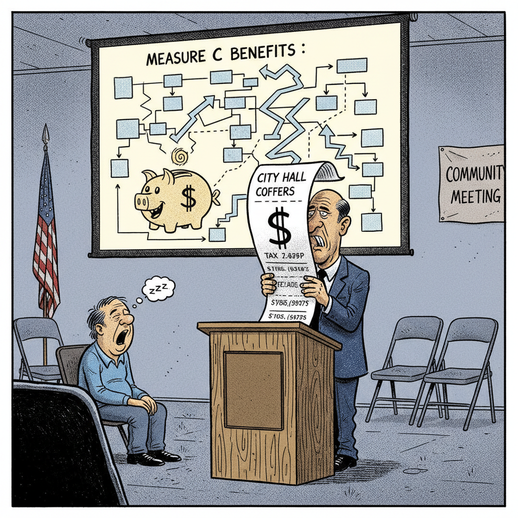 SANTA MARIA'S 'MEASURE C': A TAX HIKE SO GOOD, THEY NEED A TOWN HALL TO EXPLAIN IT?