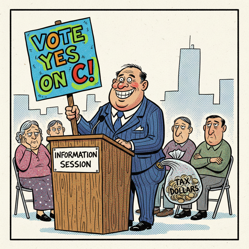 SANTA MARIA'S 'MEASURE C': TOWN HALLS TO SELL YOU ON MORE TAXES!