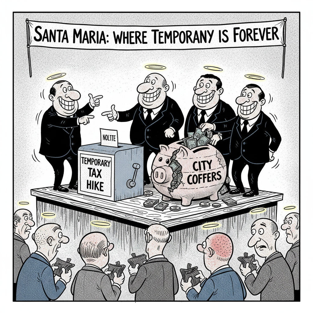 SANTA MARIA'S 'TEMPORARY' TAX HIKE: SURELY, THEY WON'T LIE THIS TIME!