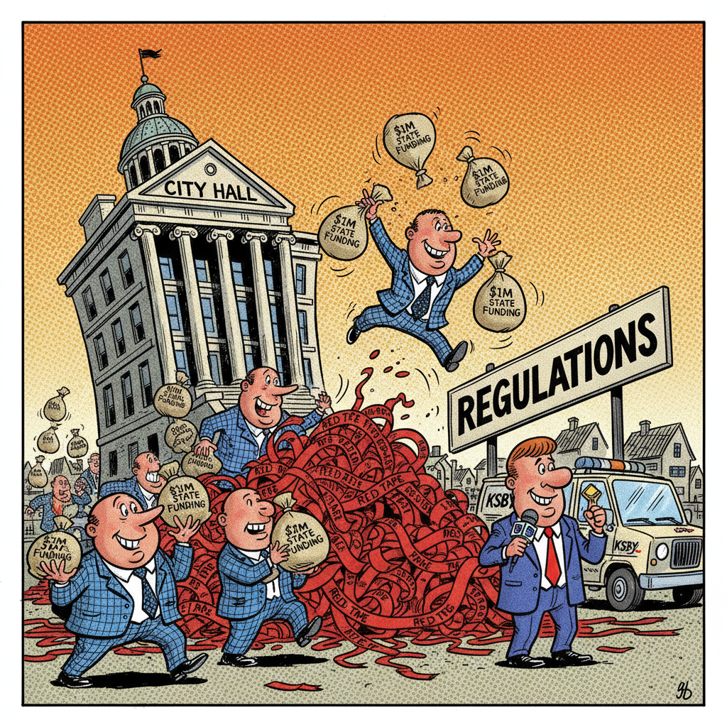 SB CITY HALL BLOWS $1M, CALLS IT 'HOUSING SOLUTION'!