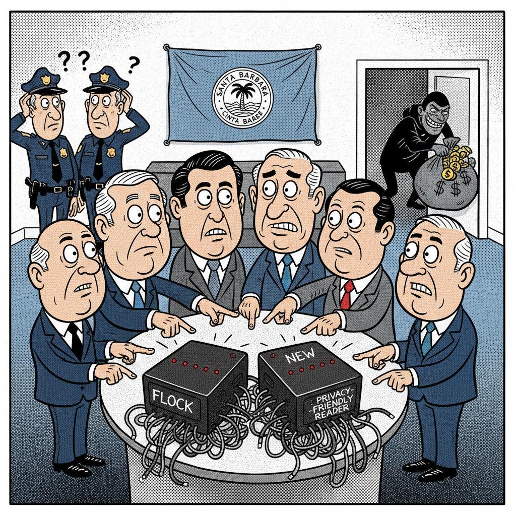 SB DUMPS FLOCK, EMBRACES… MORE SURVEILLANCE? PRIVACY THE NEW PROGRESSIVE RACKET!
