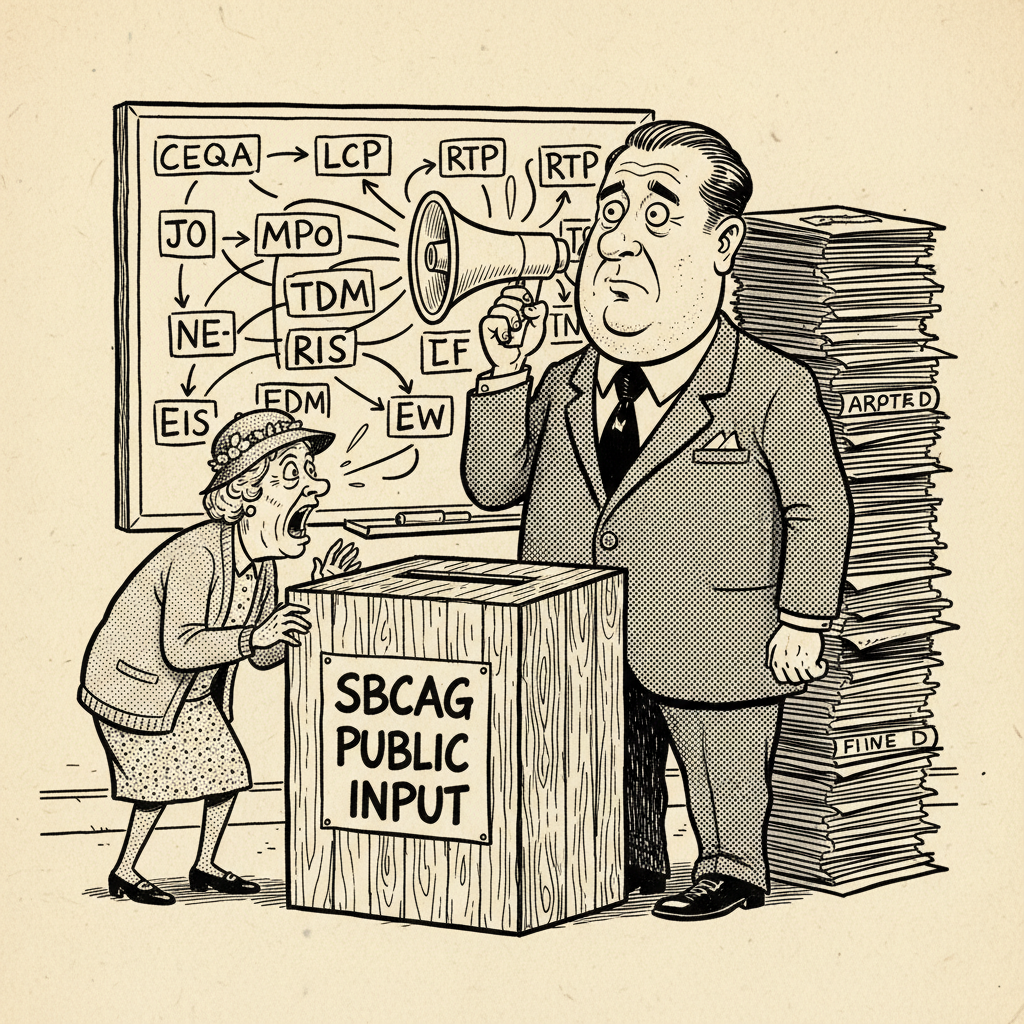 SBCAG FINALLY ASKS: 'IS ANYONE OUT THERE?' BUREAUCRACY DISCOVERS PUBLIC!