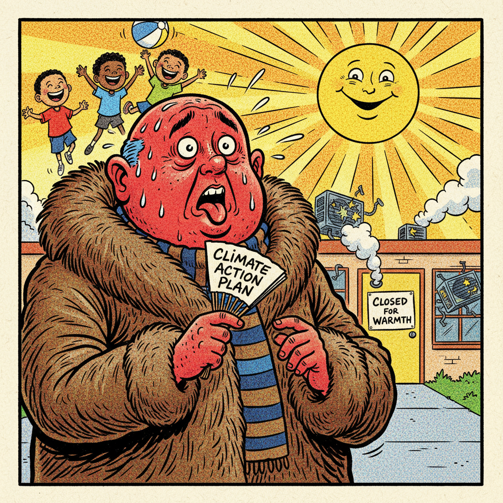 SBUSD MELTS DOWN! CAN’T HANDLE A LITTLE SUN, CAVES TO 'CLIMATE' HYSTERIA!
